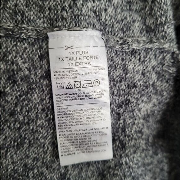 Gray Marled Knit Sweater - Picture 4 of 5